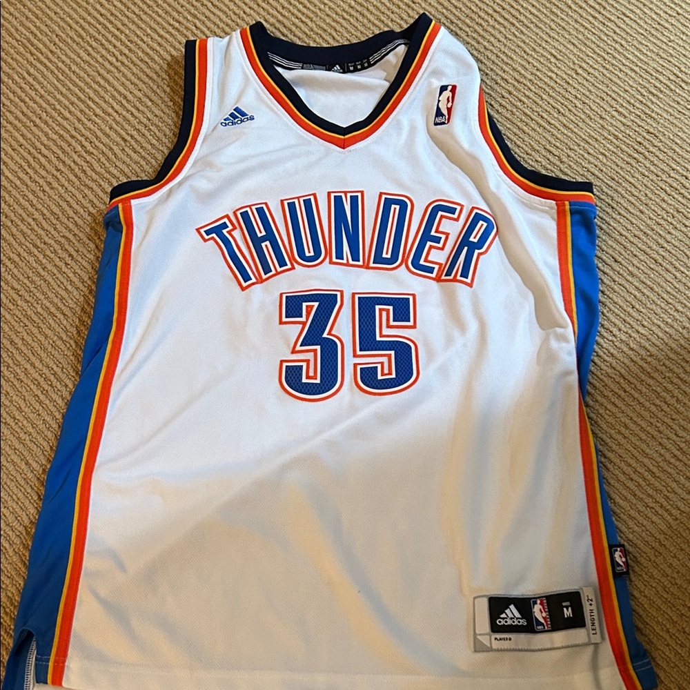 Adidas Thunder Jersey - White, Blue, and Orange